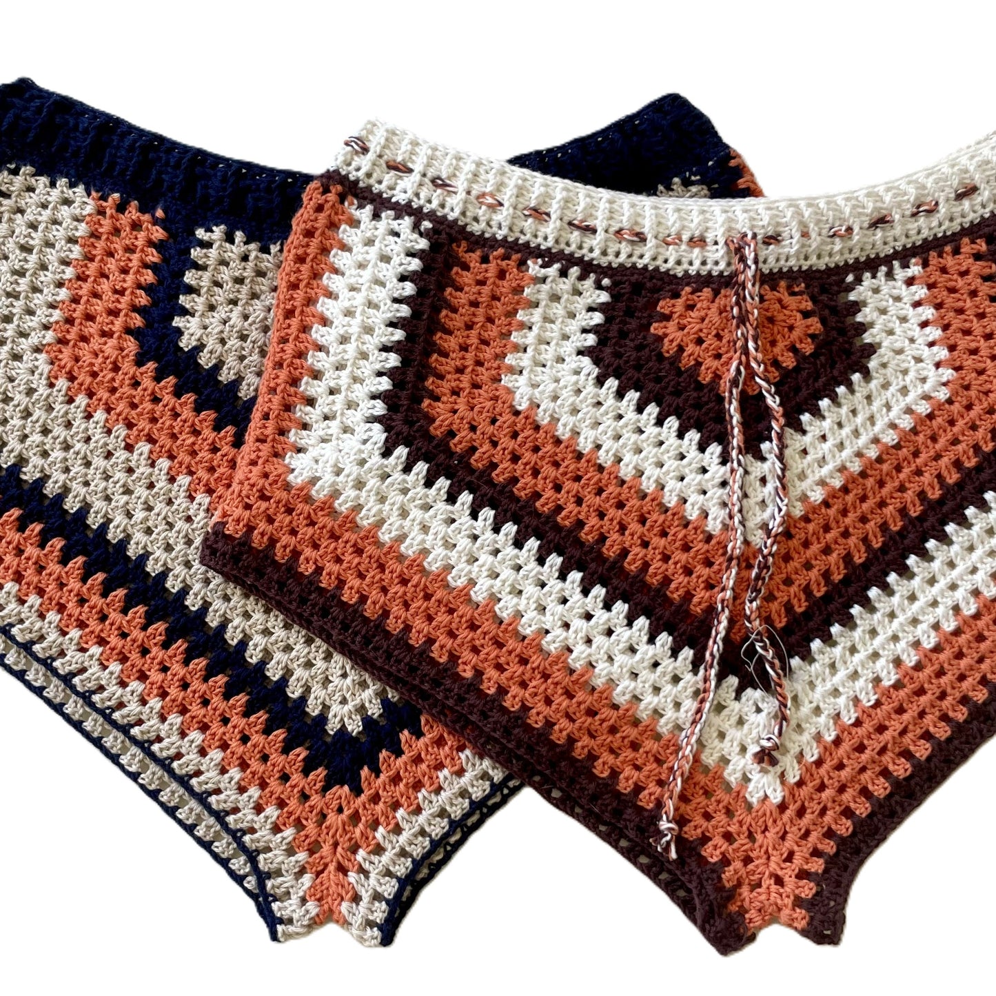 Patron short crochet granny square bohème (PDF)