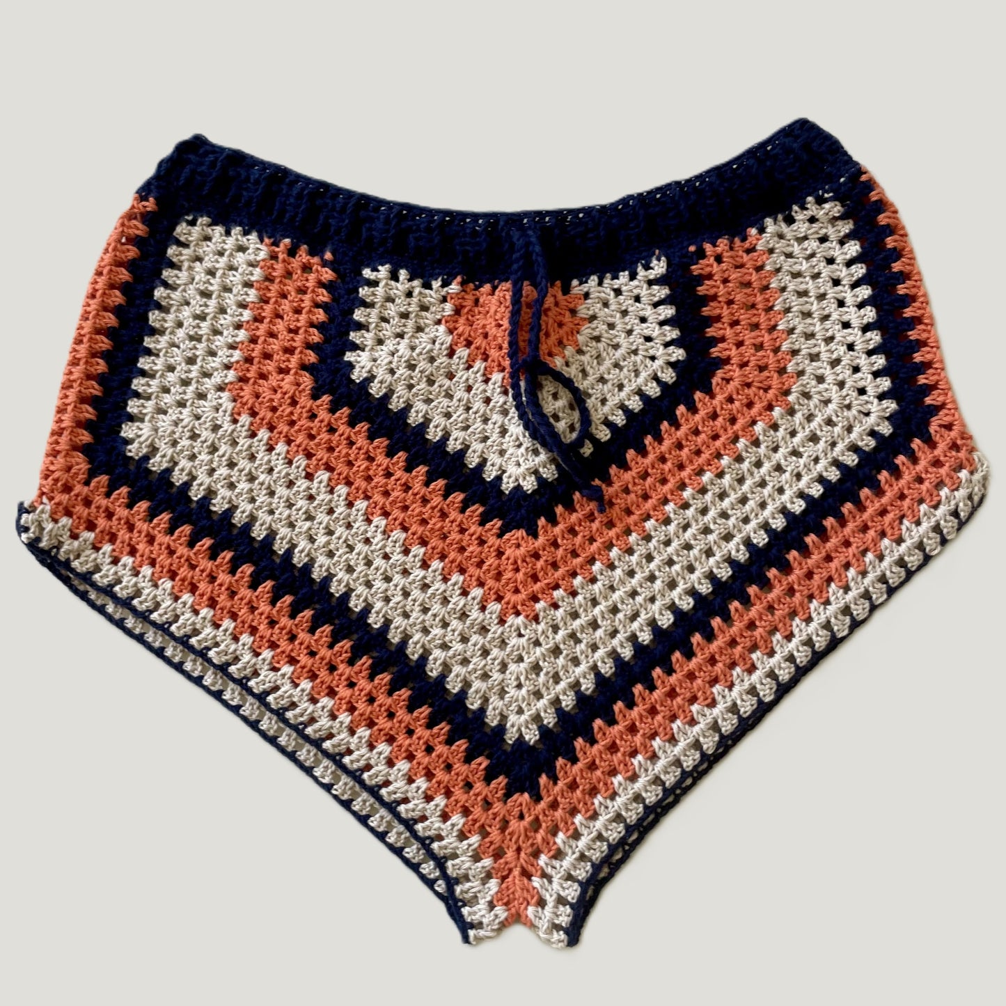 Patron short crochet granny square bohème (PDF)